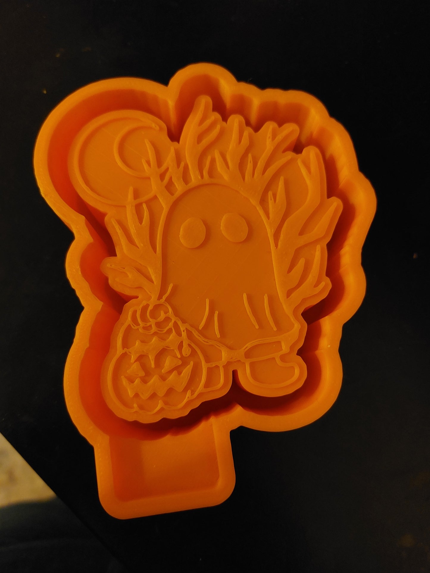 Ghost with Pumpkin Silicone Mold